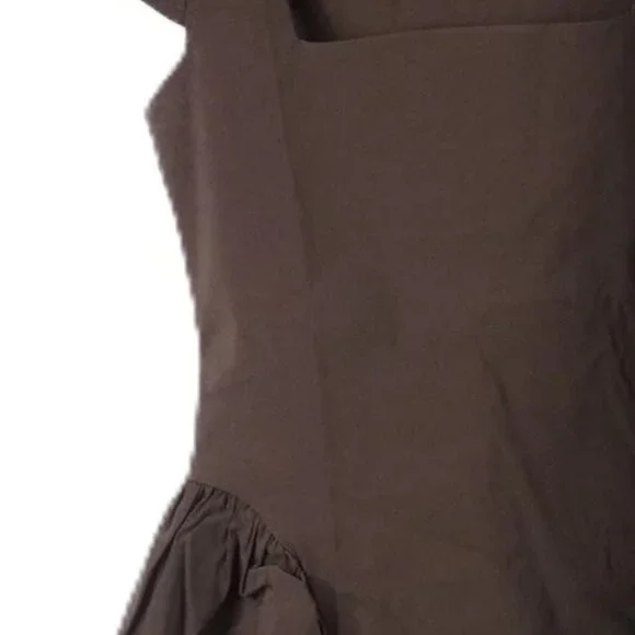 ASOS Design Square Neck Midi Sundress in Chocolate Brown - Picture 3 of 8